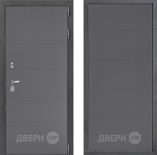 Входная металлическая Дверь Дверной континент ДК-3/649 ФЛ-649 Графит софт в Красноармейске