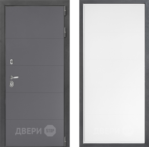 Входная металлическая Дверь Дверной континент ДК-3/649 ФЛ-649 Белый софт в Красноармейске