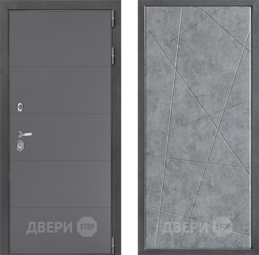 Дверь Дверной континент ДК-3/649 ФЛ-655 Бетон серый в Красноармейске