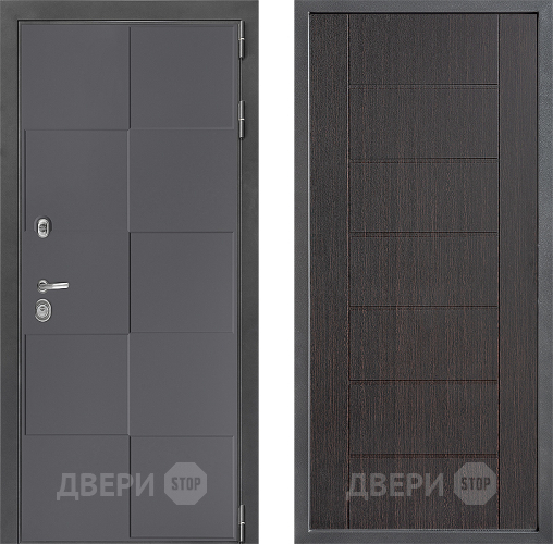Входная металлическая Дверь Дверной континент ДК-3/606 ФЛ-Лайн Венге в Красноармейске