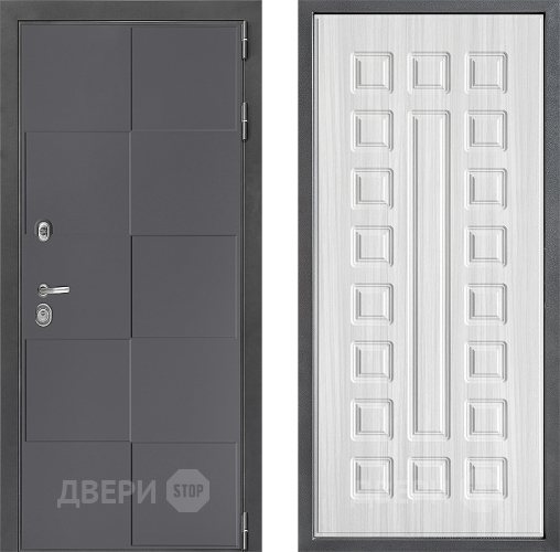 Входная металлическая Дверь Дверной континент ДК-3/606 ФЛ-183 Сандал белый в Красноармейске