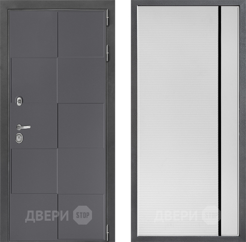 Дверь Дверной континент ДК-3/606 ФЛ-757 Черное Стекло Софт милк в Красноармейске