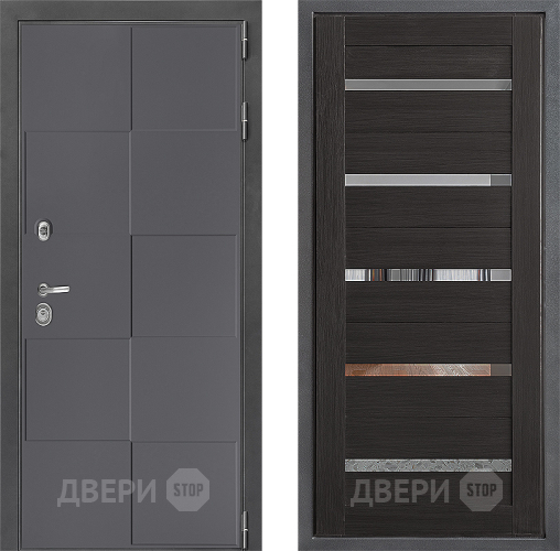 Входная металлическая Дверь Дверной континент ДК-3/606 ФЛ-47 Венге в Красноармейске