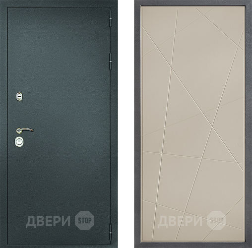 Входная металлическая Дверь Дверной континент Рубикон Серебро Дизайн ФЛ-655 Капучино в Красноармейске