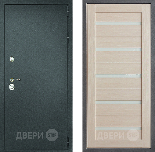 Входная металлическая Дверь Дверной континент Рубикон Серебро Дизайн ФЛ-47 Капучино в Красноармейске