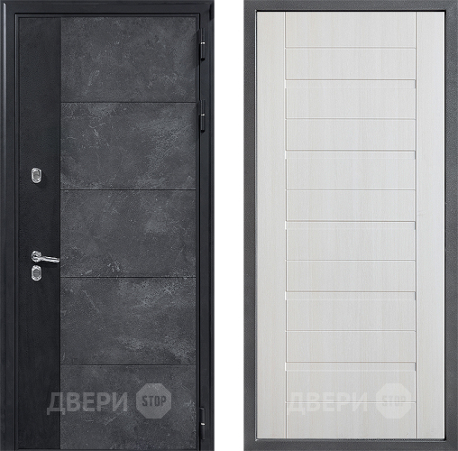 Входная металлическая Дверь Дверной континент ДК-15 Бетон ТЕРМО ФЛ-70 Лиственница белая в Красноармейске