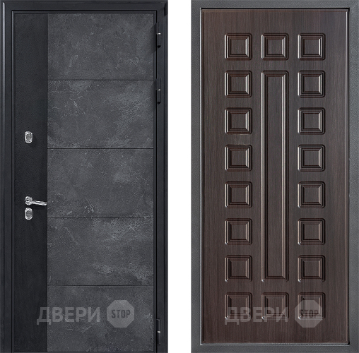 Входная металлическая Дверь Дверной континент ДК-15 Бетон ТЕРМО ФЛ-183 Венге в Красноармейске