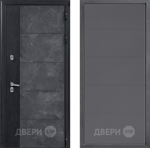 Входная металлическая Дверь Дверной континент ДК-15 Бетон ТЕРМО ФЛ-649 Графит софт в Красноармейске