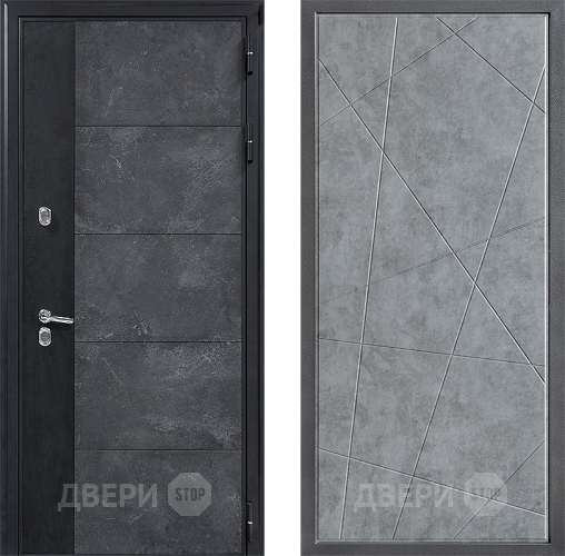 Входная металлическая Дверь Дверной континент ДК-15 Бетон ТЕРМО ФЛ-655 Бетон серый в Красноармейске