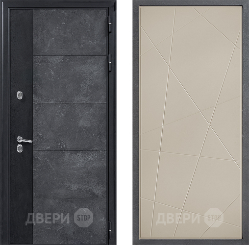 Входная металлическая Дверь Дверной континент ДК-15 Бетон ТЕРМО ФЛ-655 Капучино в Красноармейске