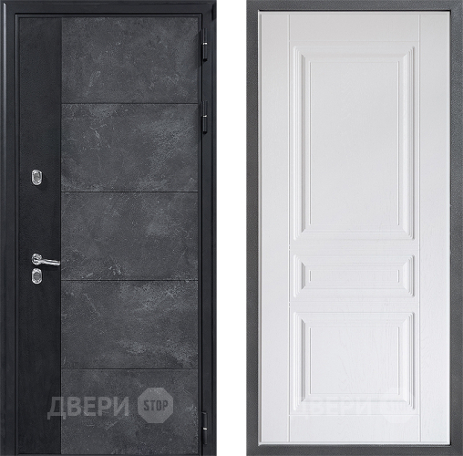 Входная металлическая Дверь Дверной континент ДК-15 Бетон ТЕРМО ФЛ-243 Альберо Браш серебро в Красноармейске