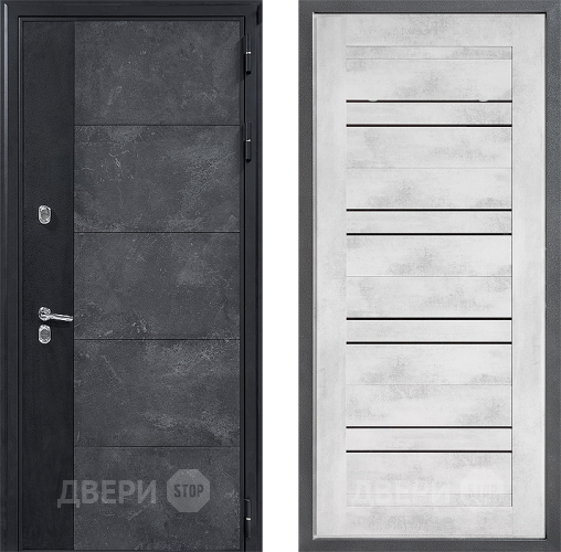 Входная металлическая Дверь Дверной континент ДК-15 Бетон ТЕРМО ФЛ-49 Бетон снежный в Красноармейске