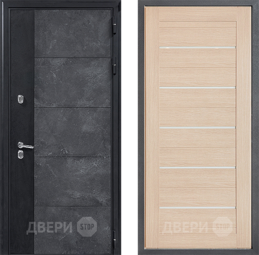 Входная металлическая Дверь Дверной континент ДК-15 Бетон ТЕРМО ФЛ-46 Капучино в Красноармейске