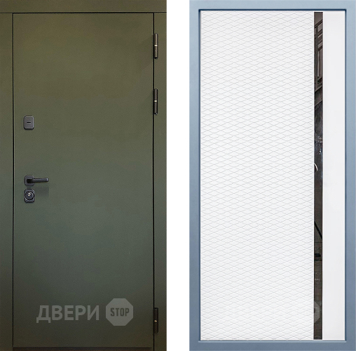 Входная металлическая Дверь Дива МД-61 МХ-47 Белый матовый в Красноармейске
