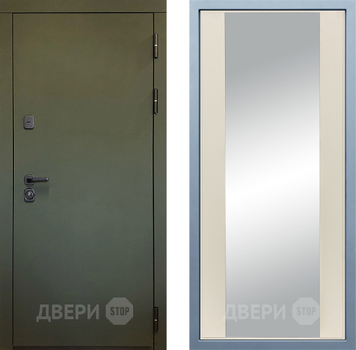 Входная металлическая Дверь Дива МД-61 Д-15 Зеркало Шампань в Красноармейске