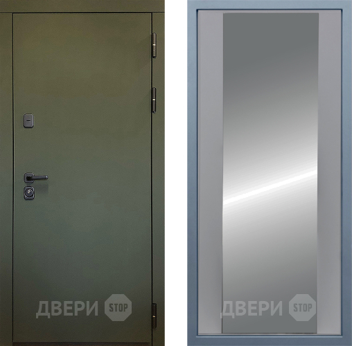Входная металлическая Дверь Дива МД-61 Д-15 Зеркало Силк Маус в Красноармейске