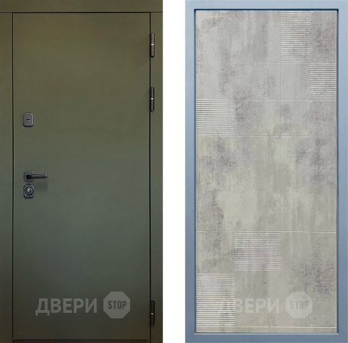 Входная металлическая Дверь Дива МД-61 Д-4 Бетон темный в Красноармейске