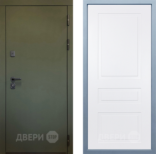 Входная металлическая Дверь Дива МД-61 Н-13 Белый в Красноармейске