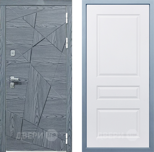 Входная металлическая Дверь Дива МД-97/3 Д-13 Белый в Красноармейске