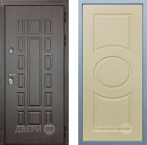 Входная металлическая Дверь Дива МД-38 Д-8 Шампань в Красноармейске
