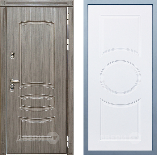 Входная металлическая Дверь Дива МД-42 Д-8 Белый в Красноармейске