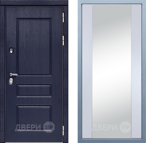 Дверь Дива МД-45 Д-15 Зеркало Белый в Красноармейске