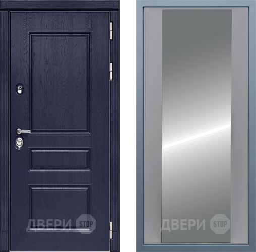 Входная металлическая Дверь Дива МД-45 Д-15 Зеркало Силк Маус в Красноармейске