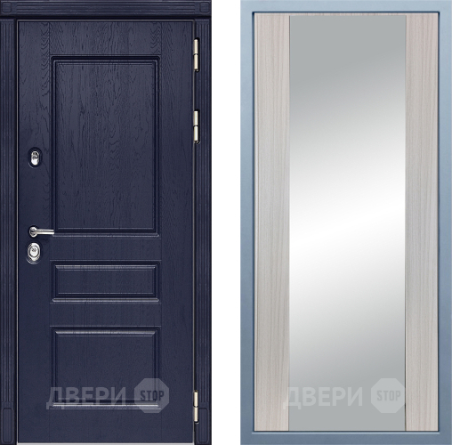 Входная металлическая Дверь Дива МД-45 Д-15 Зеркало Сандал белый в Красноармейске