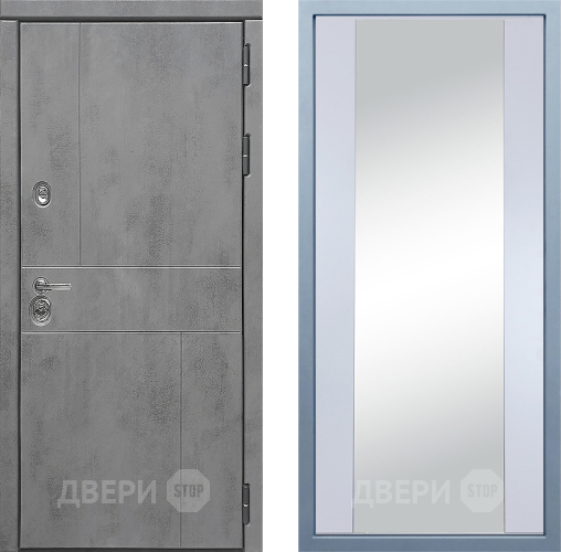 Дверь Дива МД-48 Д-15 Зеркало Белый в Красноармейске