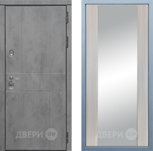 Дверь Дива МД-48 Д-15 Зеркало Сандал белый в Красноармейске