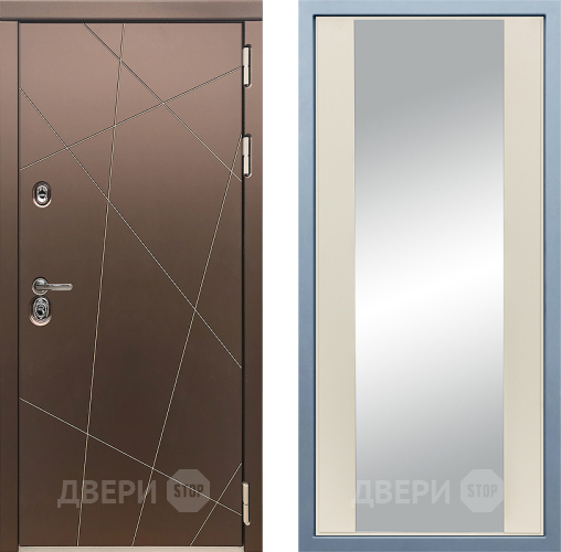 Входная металлическая Дверь Дива МД-50 Д-15 Зеркало Шампань в Красноармейске