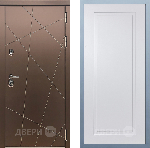 Входная металлическая Дверь Дива МД-50 Н-10 Белый в Красноармейске