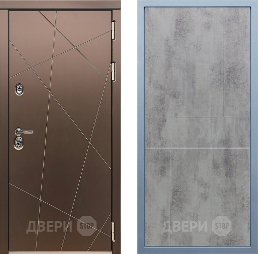 Входная металлическая Дверь Дива МД-50 М-1 Бетон темный в Красноармейске