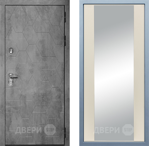 Дверь Дива МД-51 Д-15 Зеркало Шампань в Красноармейске