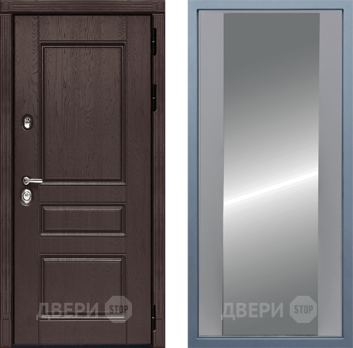 Входная металлическая Дверь Дива МД-90 Д-15 Зеркало Силк Маус в Красноармейске