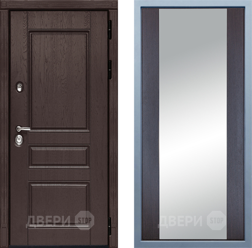 Входная металлическая Дверь Дива МД-90 Д-15 Зеркало Венге в Красноармейске
