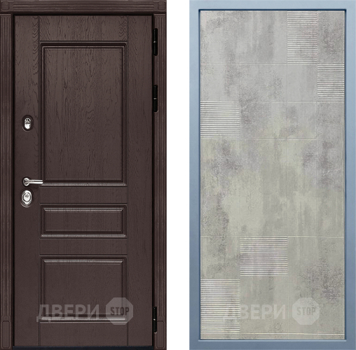 Входная металлическая Дверь Дива МД-90 Д-4 Бетон темный в Красноармейске