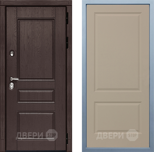 Входная металлическая Дверь Дива МД-90 Д-7 Шампань в Красноармейске