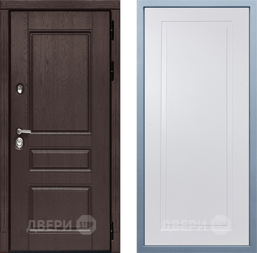 Входная металлическая Дверь Дива МД-90 Н-10 Белый в Красноармейске