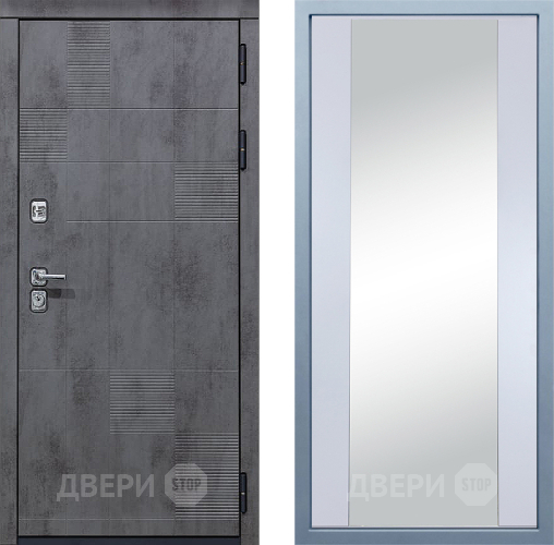 Входная металлическая Дверь Дива МД-35 Д-15 Зеркало Белый в Красноармейске
