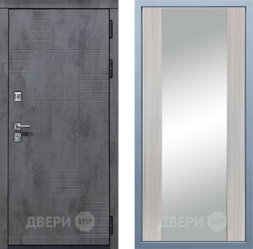 Входная металлическая Дверь Дива МД-35 Д-15 Зеркало Сандал белый в Красноармейске