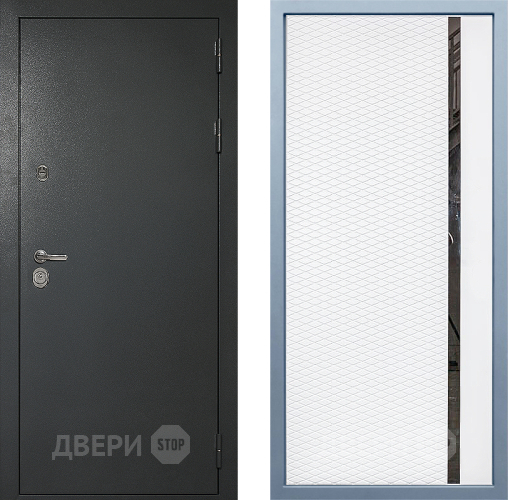 Входная металлическая Дверь Дива МД-40 Титан МХ-47 Белый матовый в Красноармейске