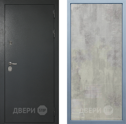 Входная металлическая Дверь Дива МД-40 Титан Д-4 Бетон темный в Красноармейске