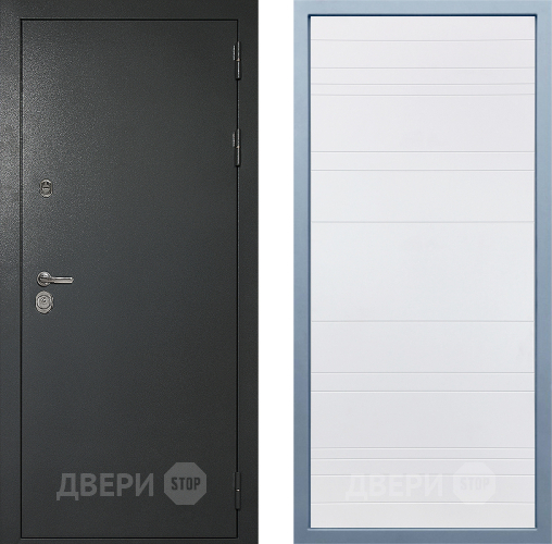 Входная металлическая Дверь Дива МД-40 Титан Д-5 Белый в Красноармейске