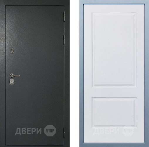 Входная металлическая Дверь Дива МД-40 Титан Д-7 Белый в Красноармейске