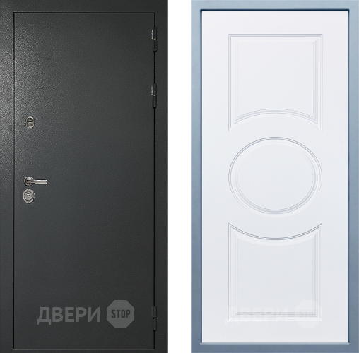 Входная металлическая Дверь Дива МД-40 Титан Д-8 Белый в Красноармейске