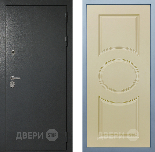 Входная металлическая Дверь Дива МД-40 Титан Д-8 Шампань в Красноармейске