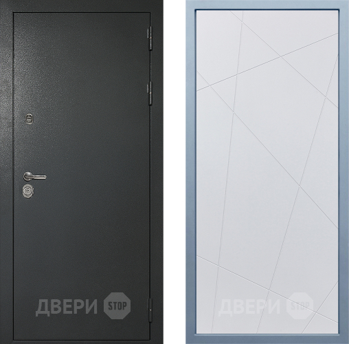 Входная металлическая Дверь Дива МД-40 Титан Д-11 Белый в Красноармейске