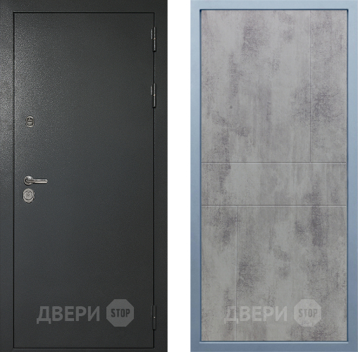 Входная металлическая Дверь Дива МД-40 Титан М-1 Бетон темный в Красноармейске