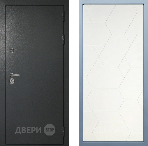 Входная металлическая Дверь Дива МД-40 Титан М-16 Белый в Красноармейске